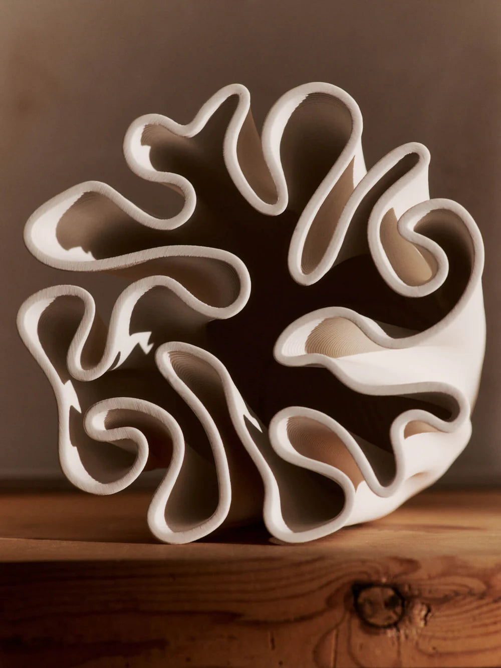 DEDALI VASE - H18 - OFF - WHITE