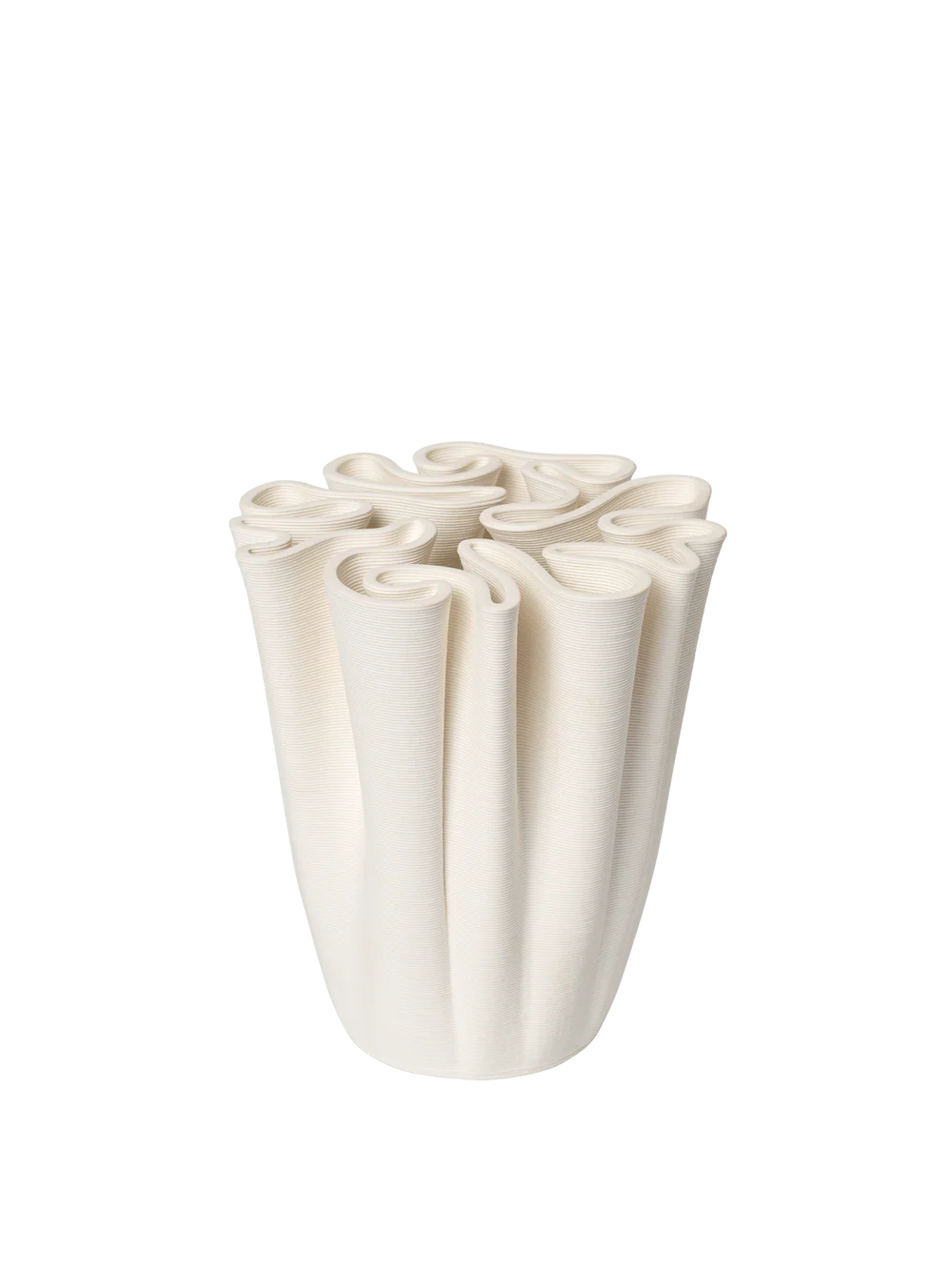 DEDALI VASE - H18 - OFF - WHITE