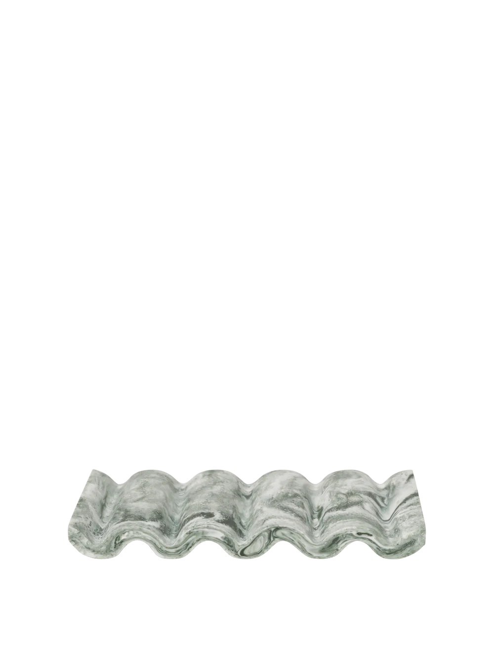 MIST SOAP DISH - EMERALD OFF - WHITE