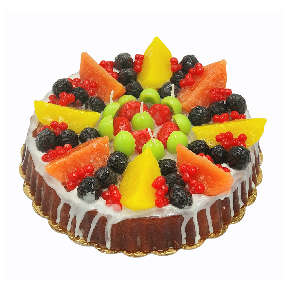 Wax candle Fruit tart shaped