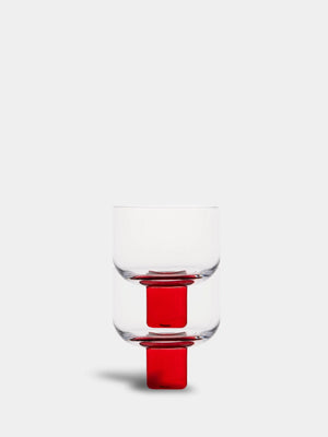 Victoria Glass 2 Piece Set - Red