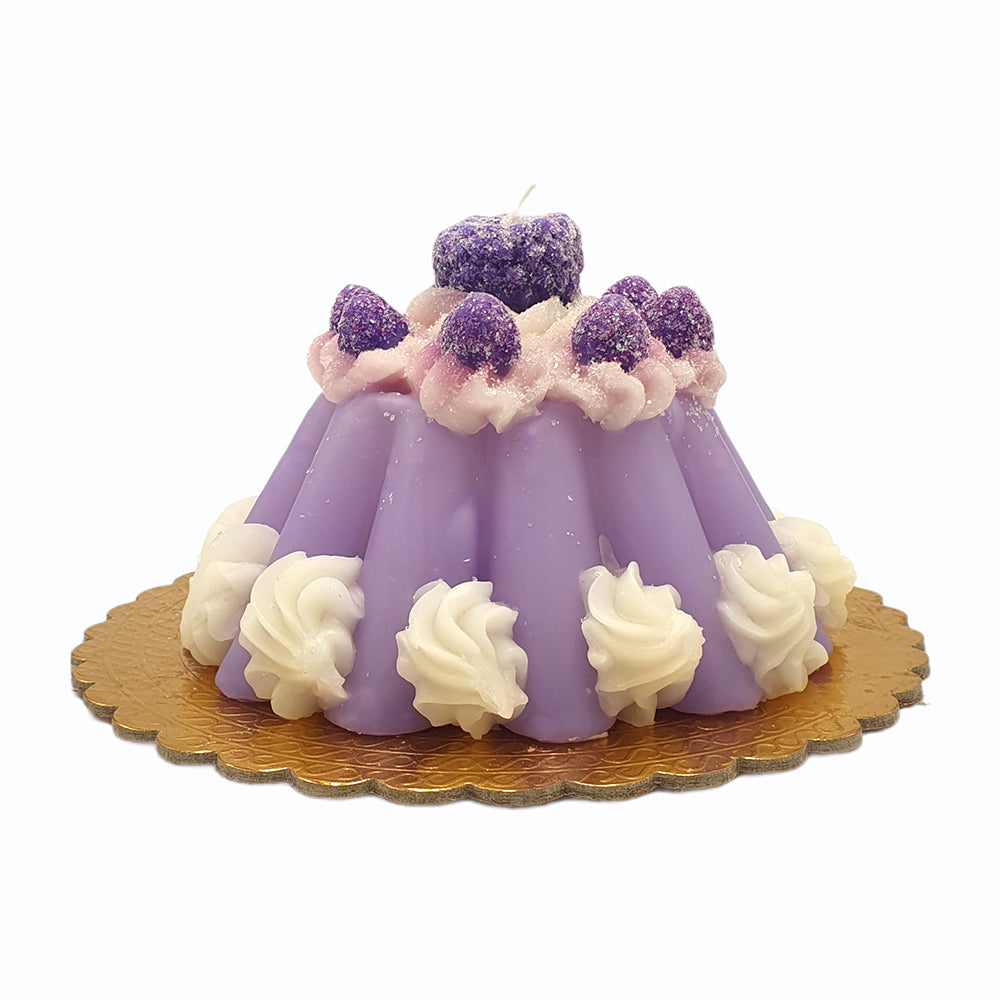 Wax candle Lilac shaped