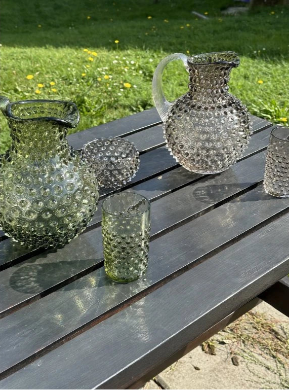 Hobnail glass