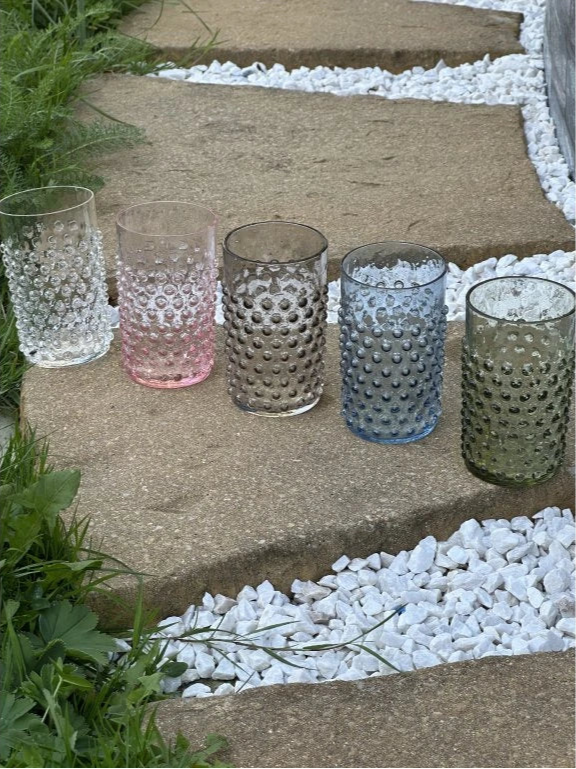 Hobnail glass