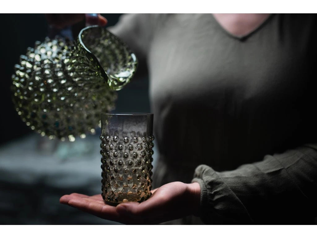 Hobnail glass