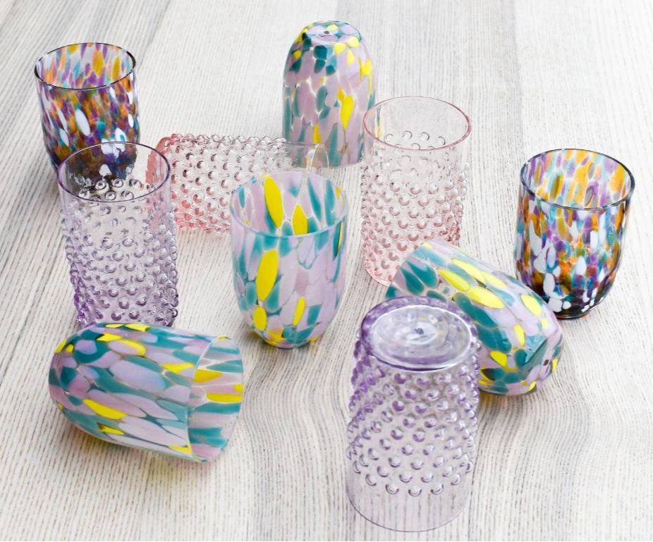 Hobnail glass