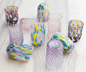 Hobnail Glass - Lavander
