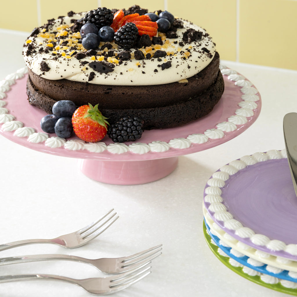 Cake platter whip pink