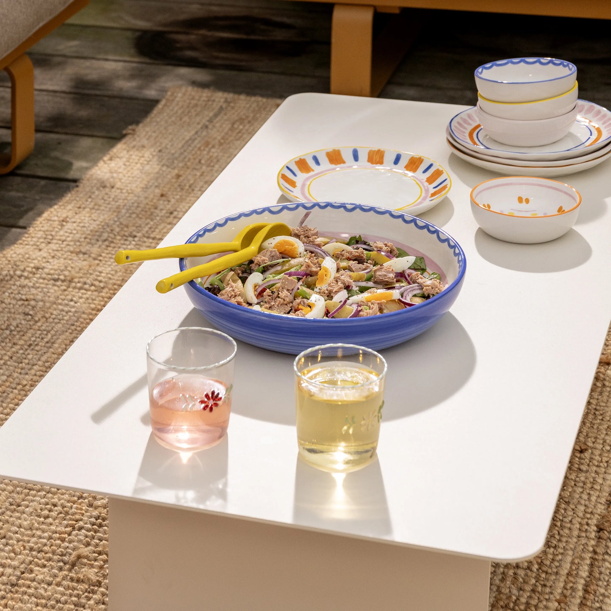 Salad bowl boavista blue