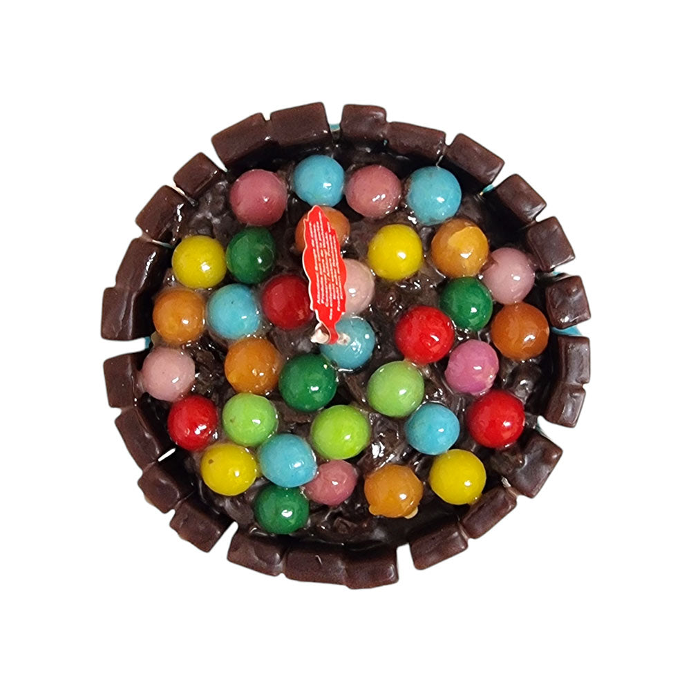 Wax candle Andrew cake shaped
