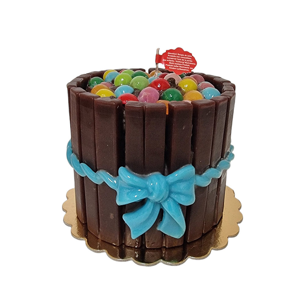 Wax candle Andrew cake shaped