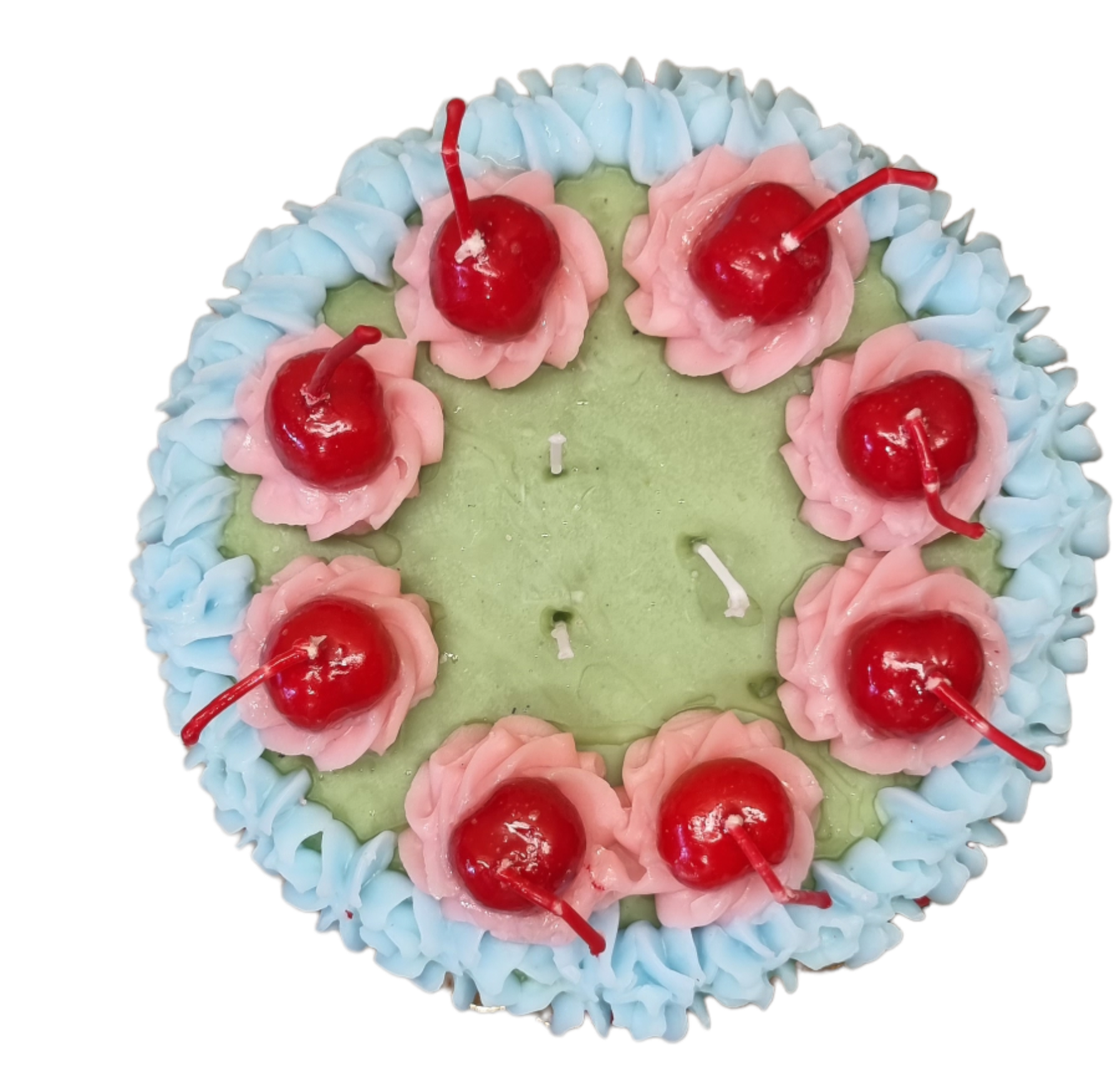 Wax candle Cream cake shaped