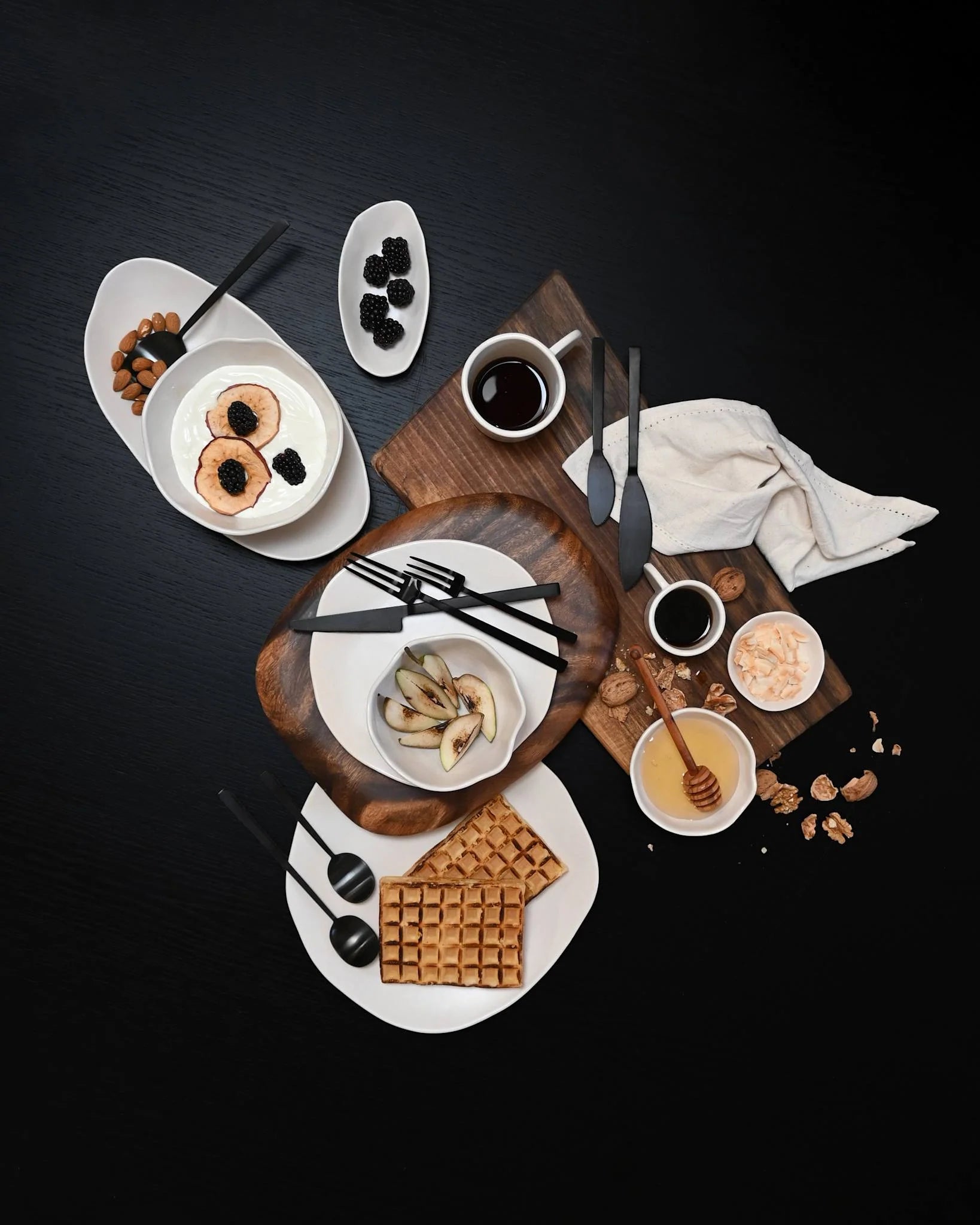 Native expresso set-birch- set of 6