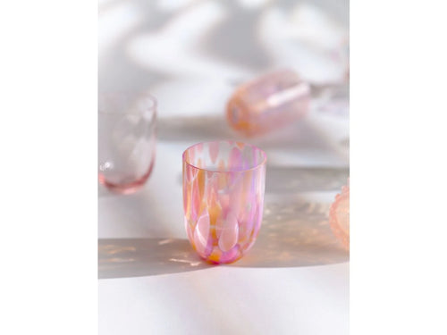Big confetti tumbler apricot
