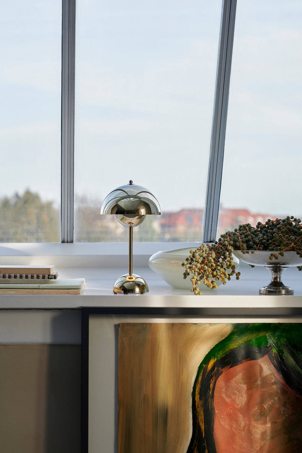 Flower Pot VP9 - Chrome plated 