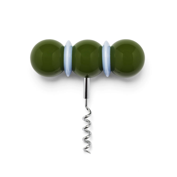 Bobbin Corkscrew Khaki Green & Pale Denin