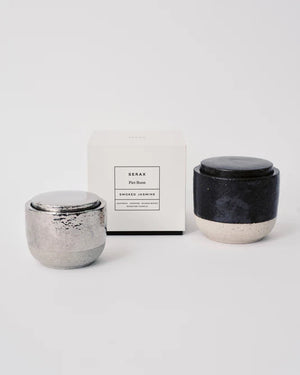 Scented candle S Silver smoked Jasmine