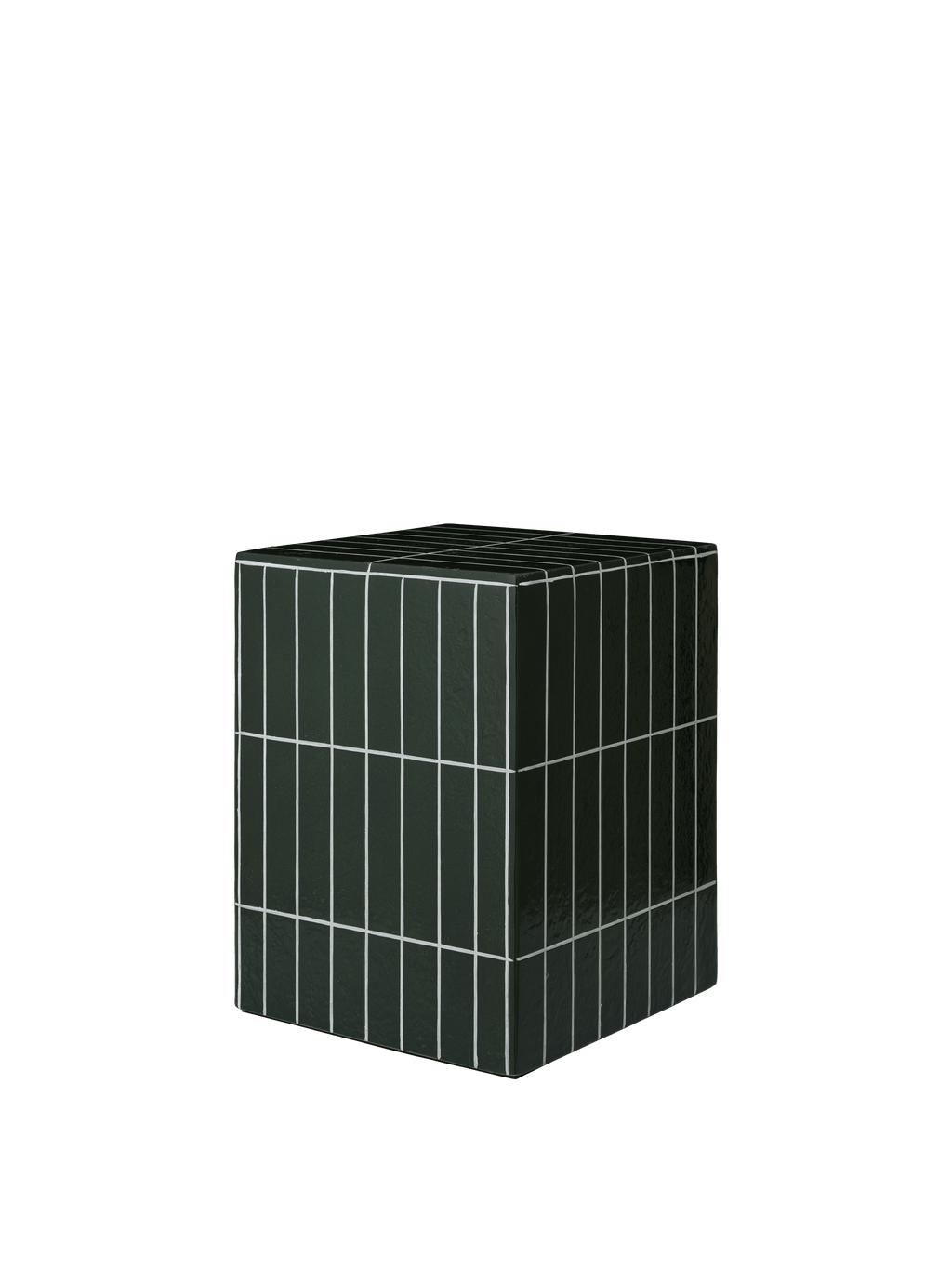 Pillar Side Table - Dark Green