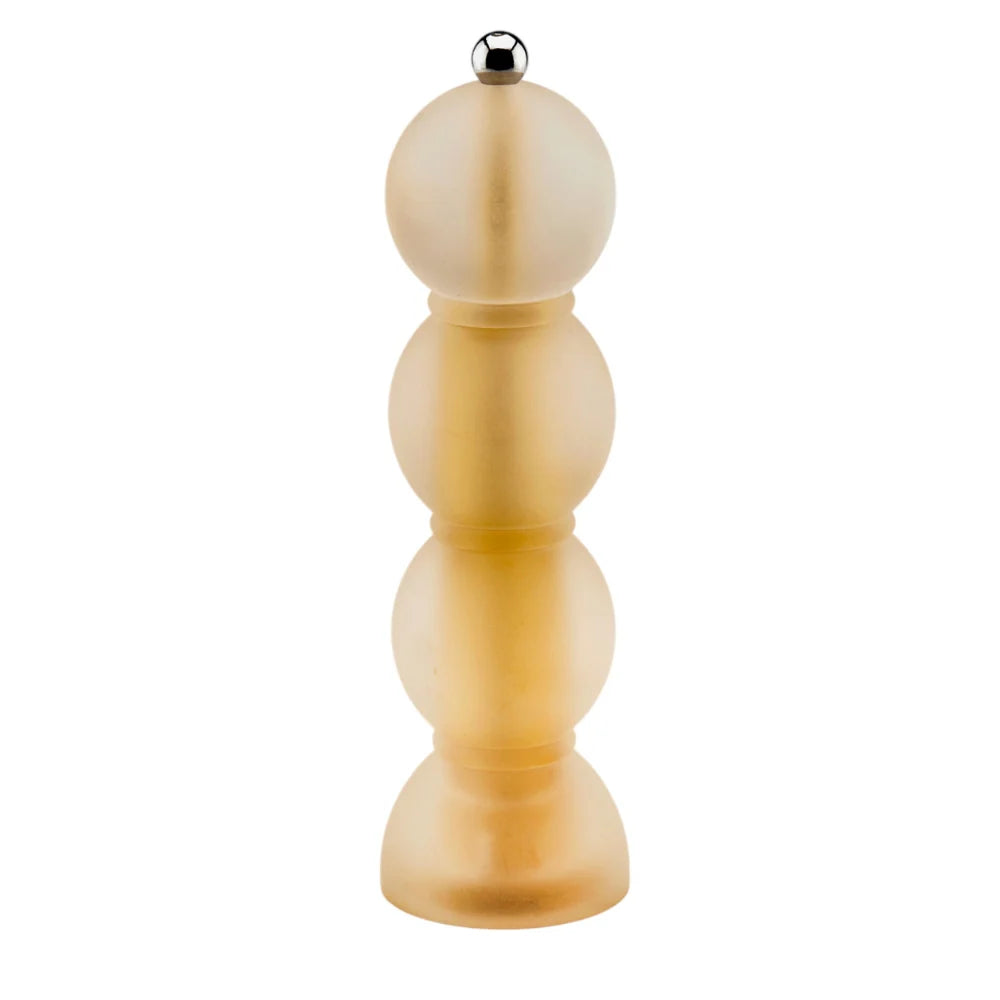 Amber Frosty Bobbin Salt or Pepper Mill