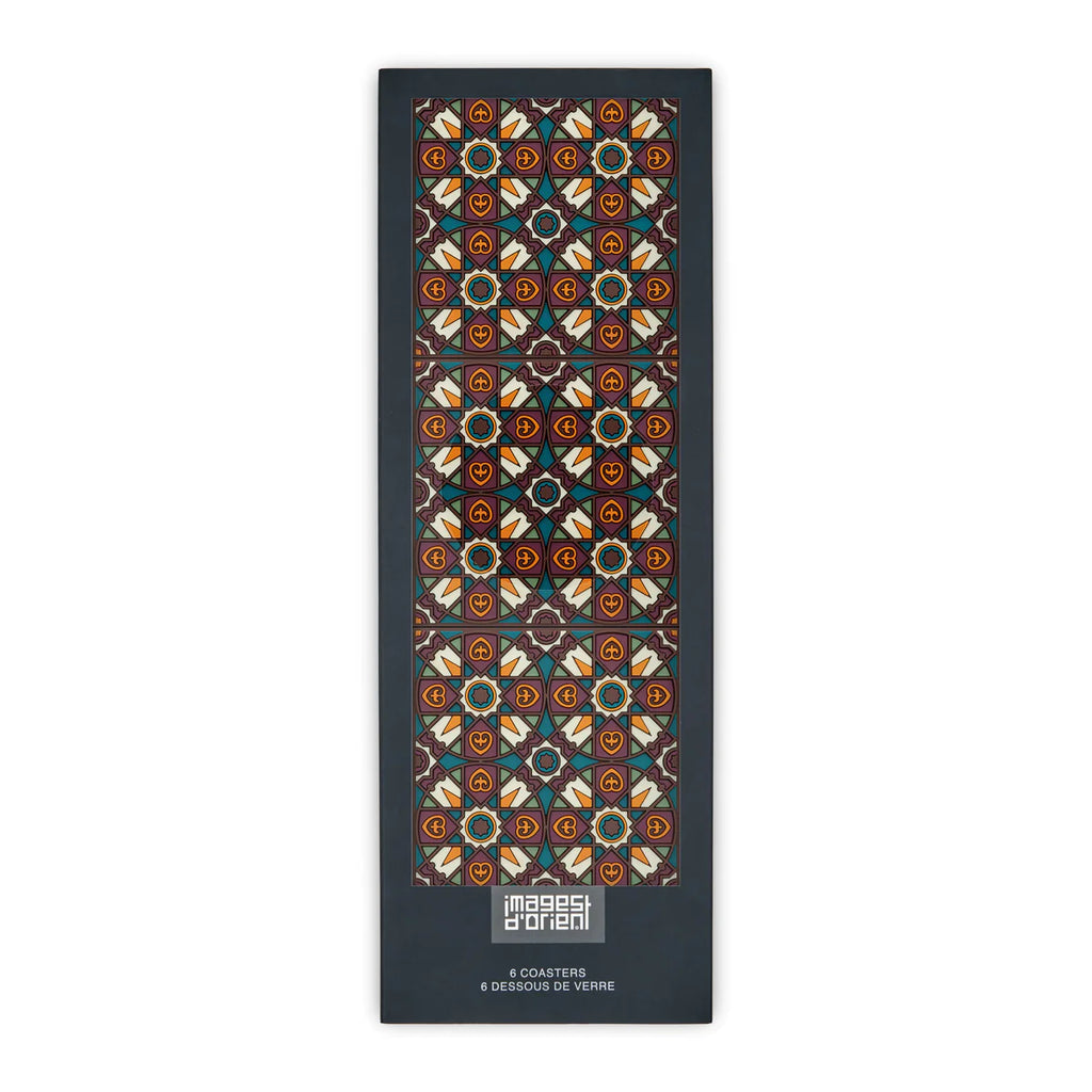 Sous-verre mosaïque bleu - 2 p.