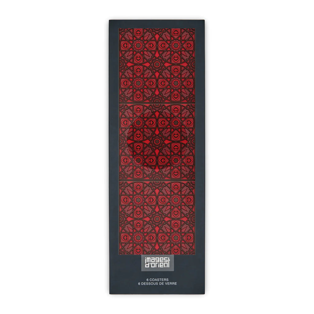 Coasters Mosaic, Kalea Red (set of 6)