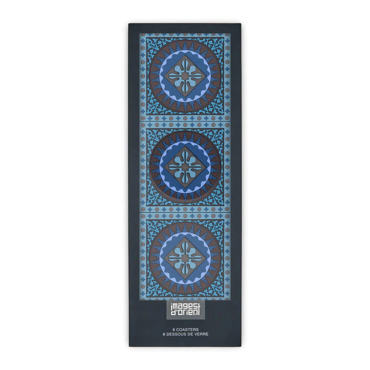 Sous-verre mosaïque bleu - 2 p.