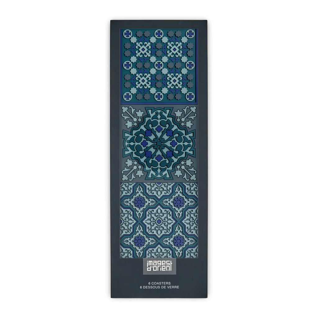 Sous-verre mosaïque bleu - 2 p.