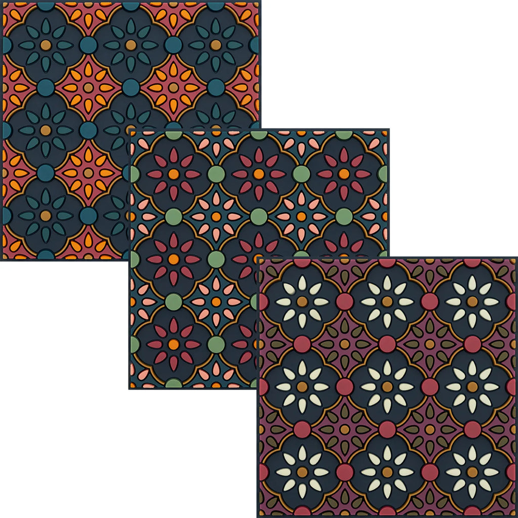 Sous-verre mosaïque bleu - 2 p.
