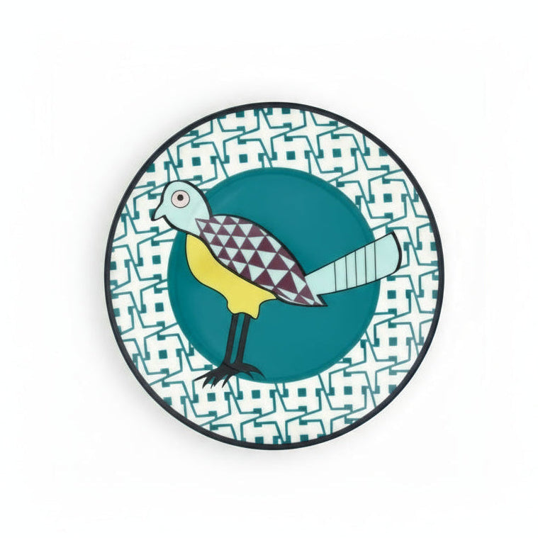 PLATE BIRDS OF PARADISE - SET OF 4
