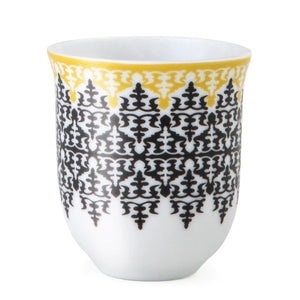 TIN BOX WITH 2 COFFEE CUPS PORCELAIN SAFRA - 90 ML