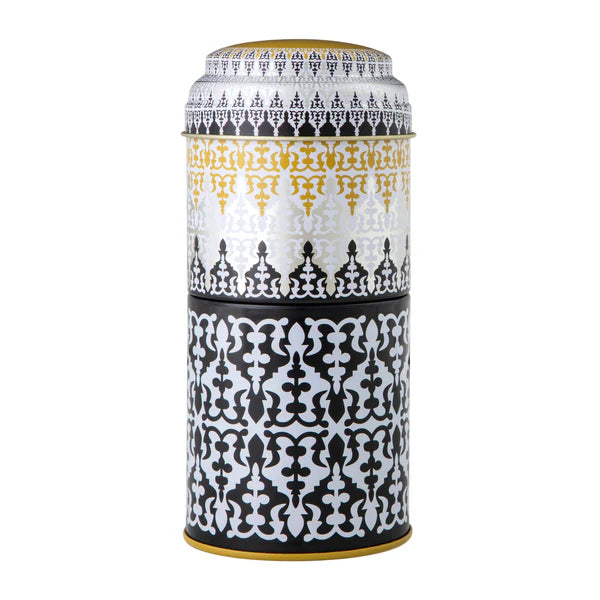 TIN BOX WITH 2 COFFEE CUPS PORCELAIN SAFRA - 90 ML