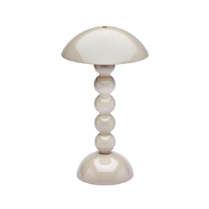 Cappuccino Lacquer Rechargeable Bobbin LED Lamp