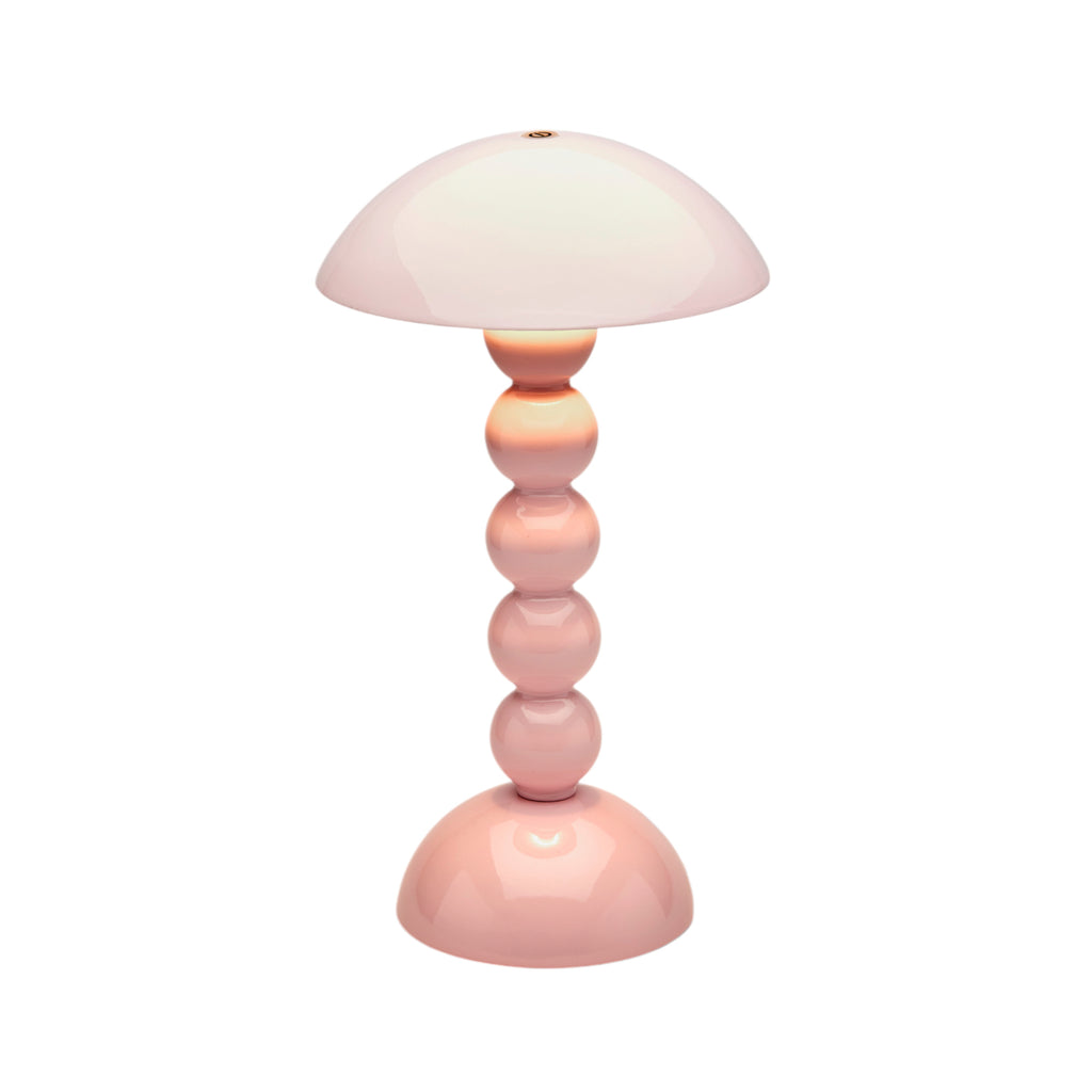 Pale Pink Lacquer Rechargeable Bobbin LED Lamp