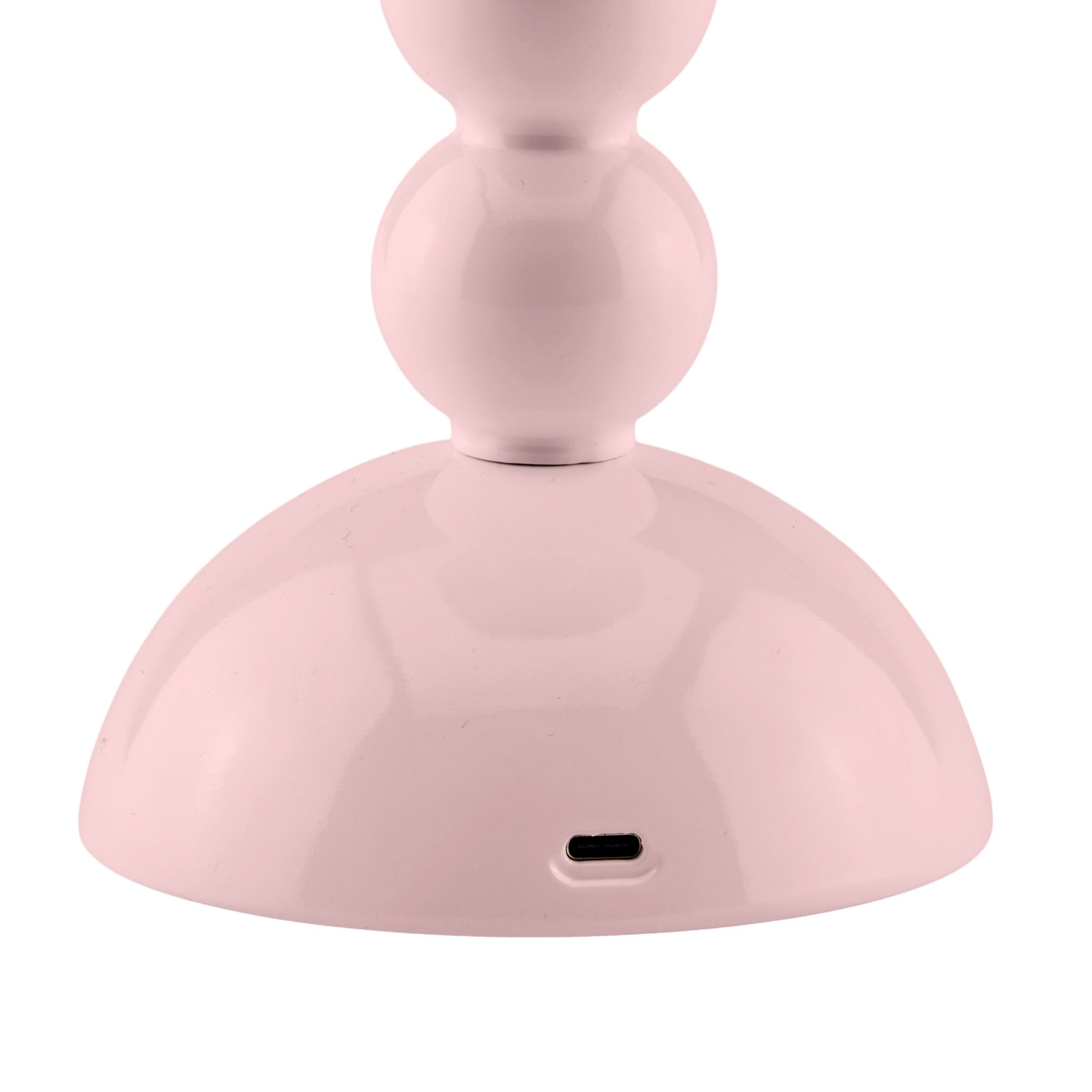 Pale Pink Lacquer Rechargeable Bobbin LED Lamp