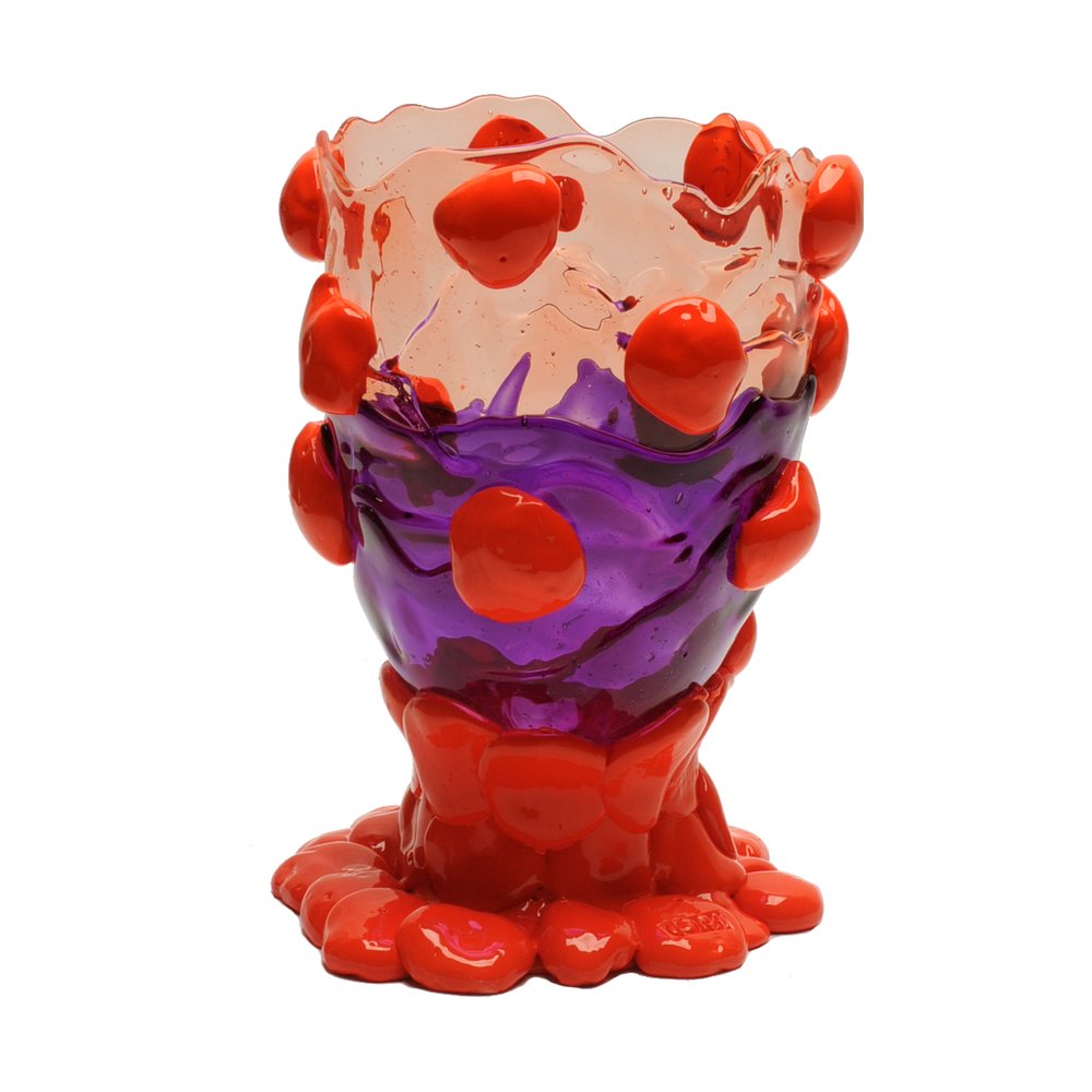 Nugget Vase L  Extra Colour - Light Ruby, Purple, Orange
