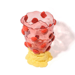 Nugget Vase M Extra Colour - Light Fuchsia, Rusty Brown, Pastel Yellow