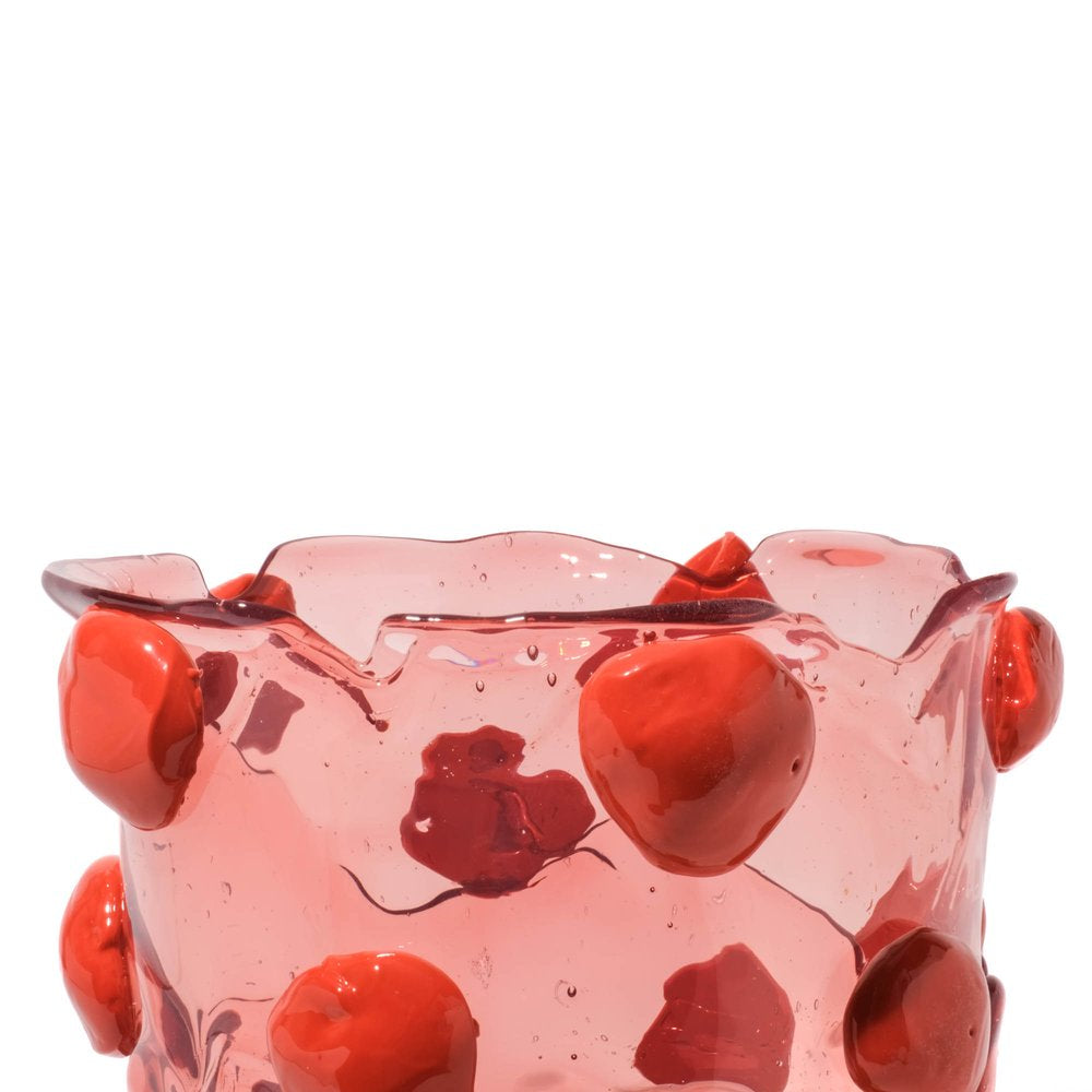 Nugget Vase M Extra Colour - Light Fuchsia, Rusty Brown, Pastel Yellow