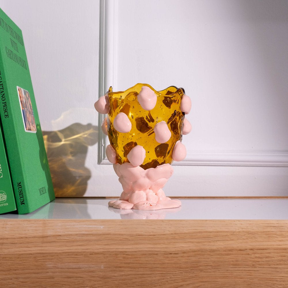 Nugget vase M - Amber Salmon