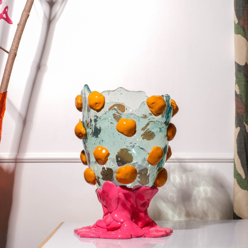 Nugget Vase L Extra Colour - Aqua, Ochre, Fuchsia