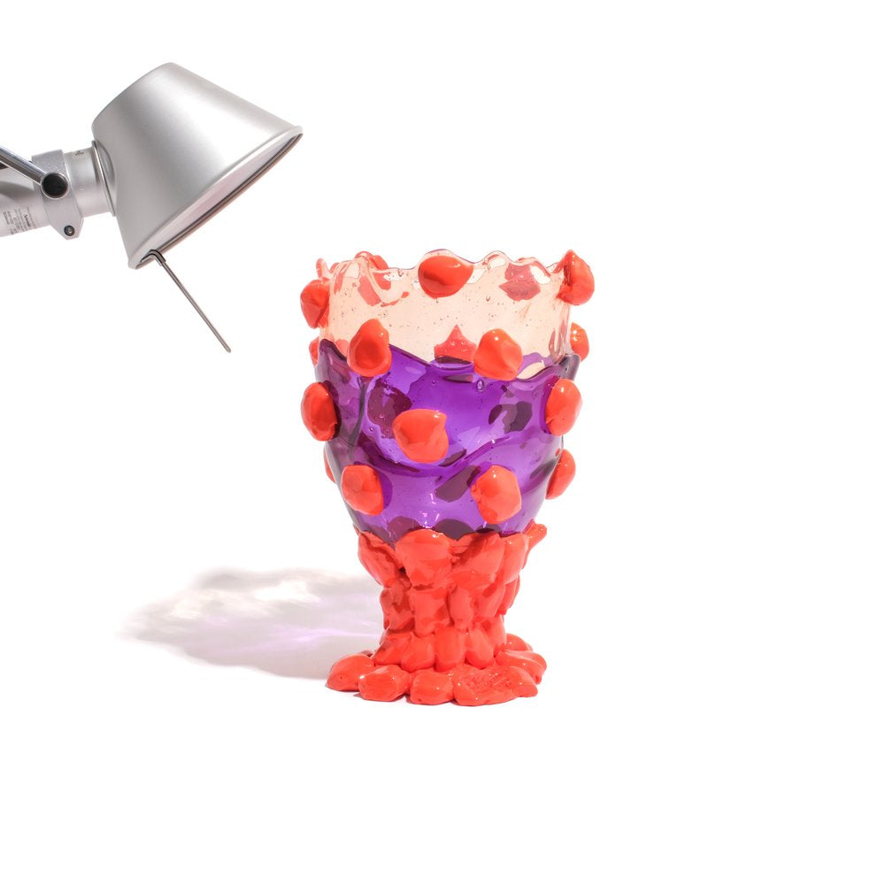 Nugget Vase L  Extra Colour - Light Ruby, Purple, Orange