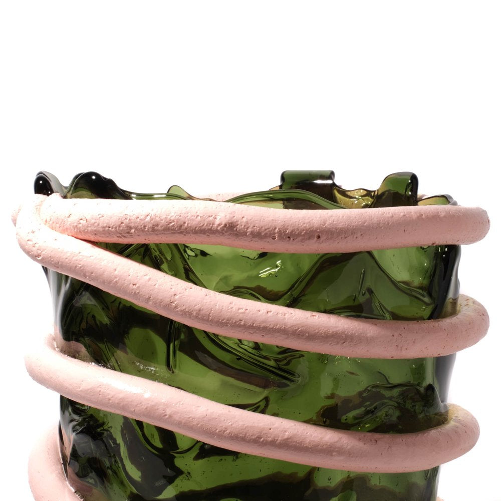 Pompitu I Vase L Bottle Green, Salmon