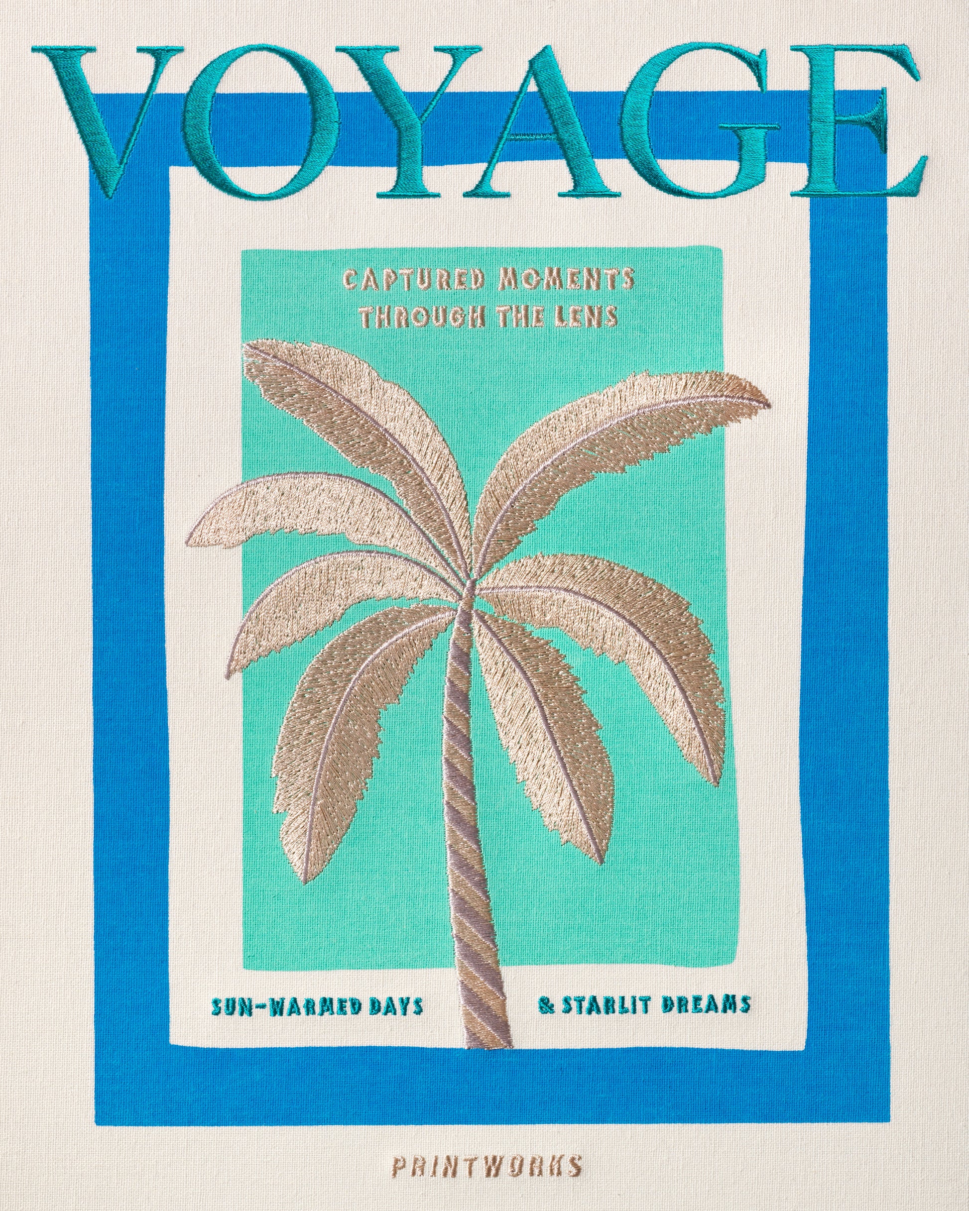 Embroidered Photo Album - Voyage