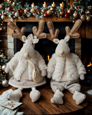 SITTING MOOSE BOY BEIGE/GREY OUTFIT