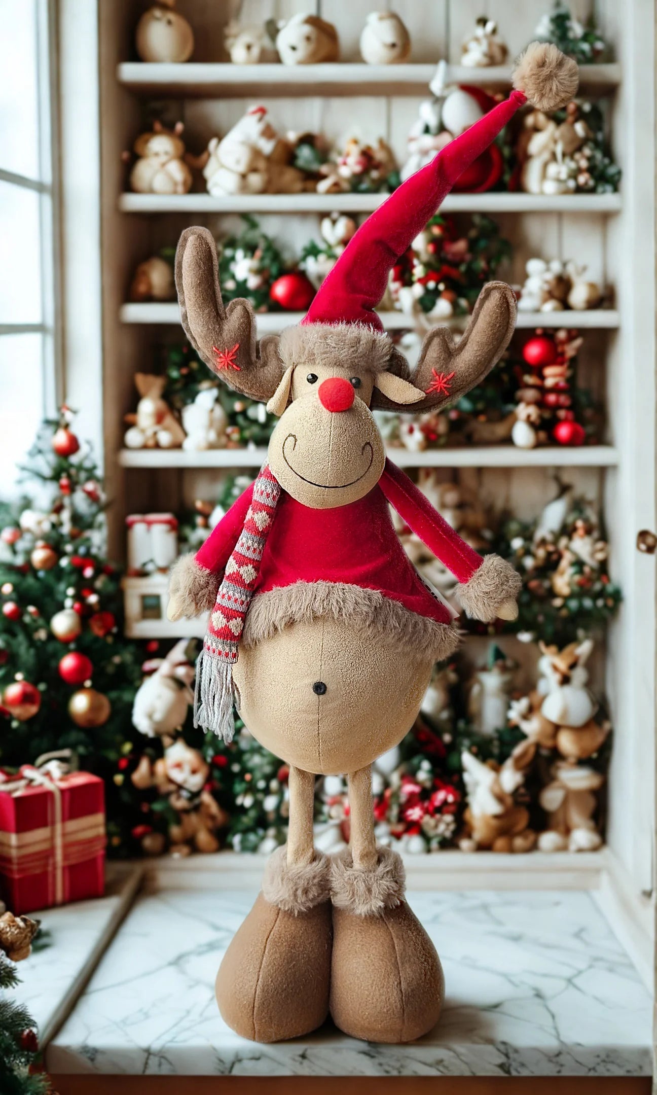 STANDING MOOSE RED VELVET OUTFIT