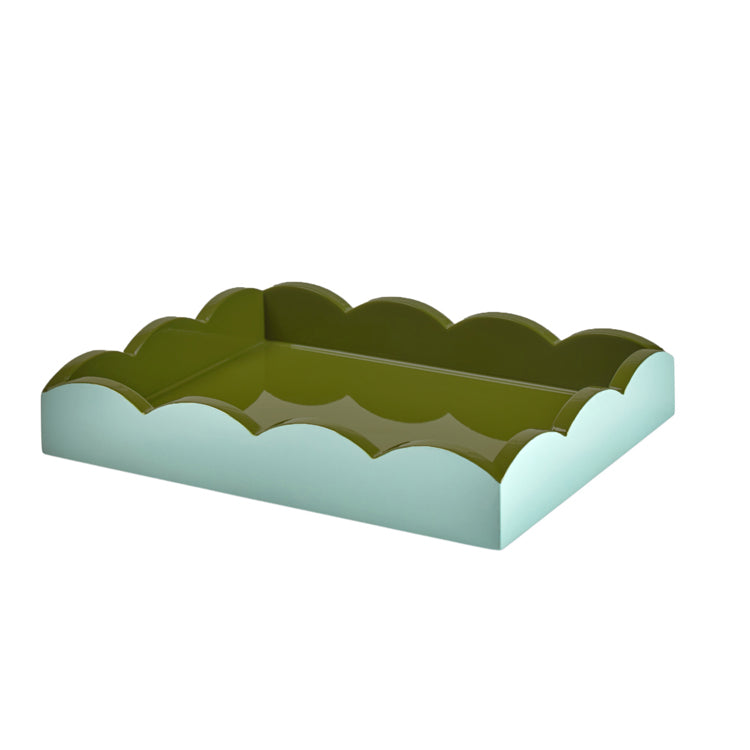 Two-tone scallop small tray