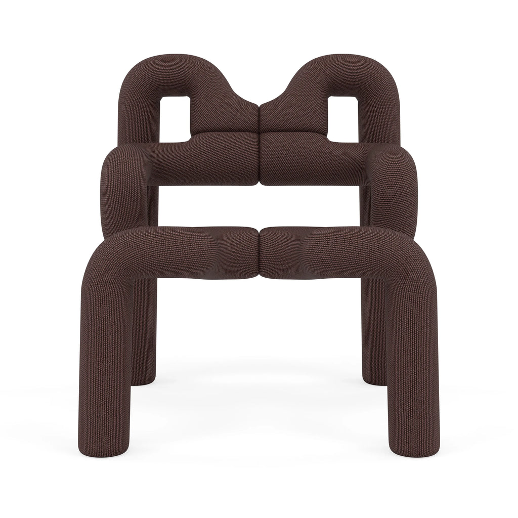 Ekstrem Chair In Knit - Umber
