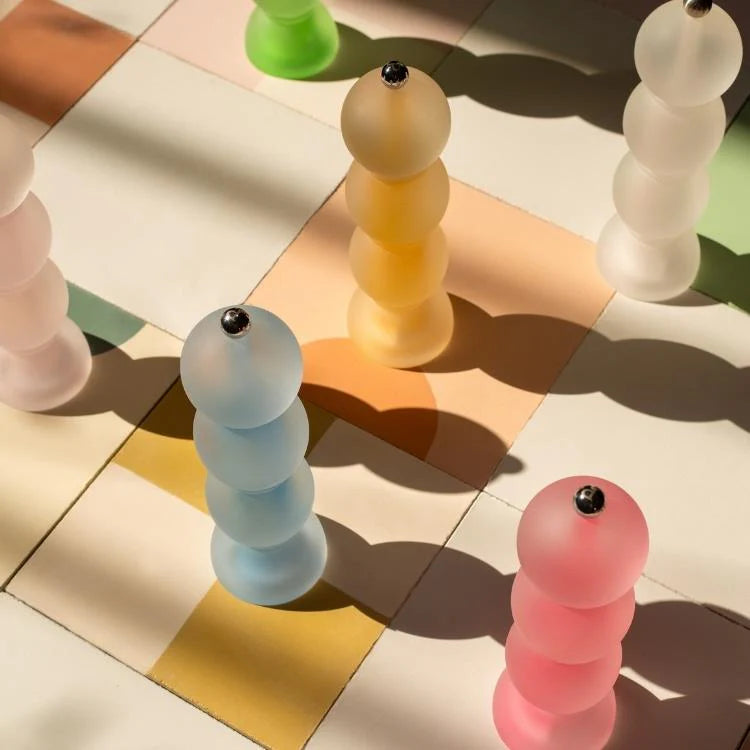 Amber Frosty Bobbin Salt or Pepper Mill