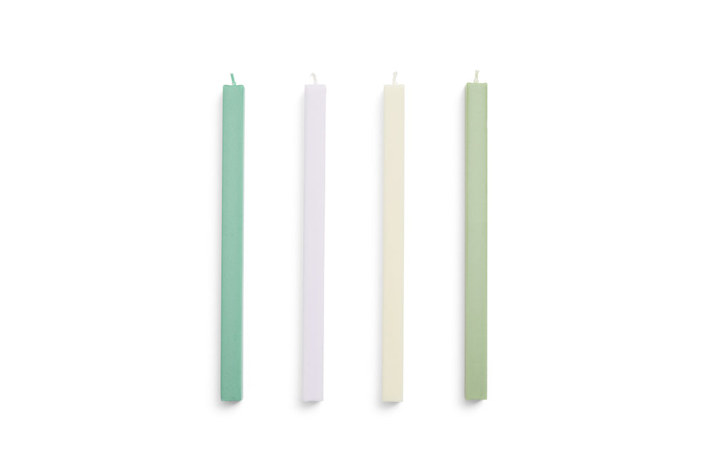 Square candle set of 4