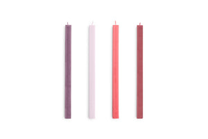 Square candle set of 4