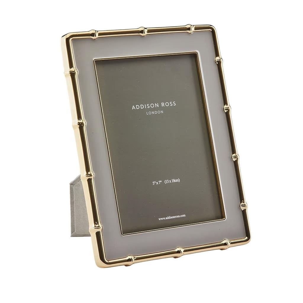 Chiffon & Gold Bamboo Enamel Photo Frame